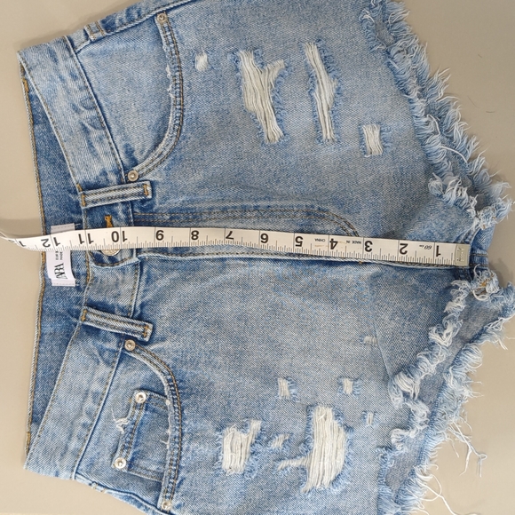 Zara high waisted shorts sz 2 - Picture 6 of 7